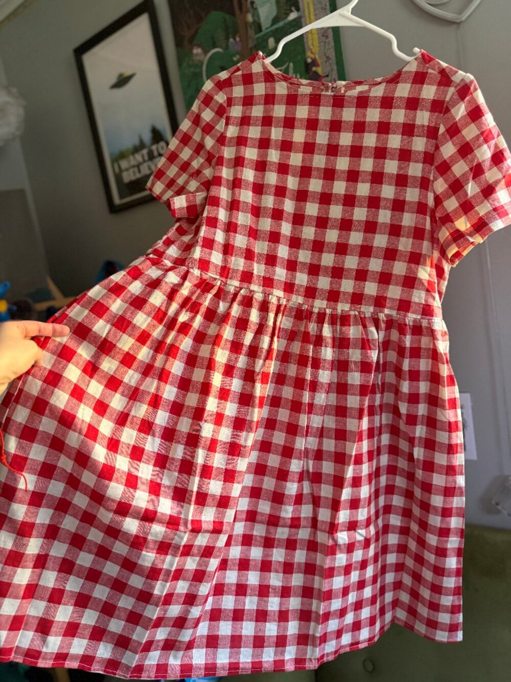 Tradlands Nico Dress Fig Toast Gingham S